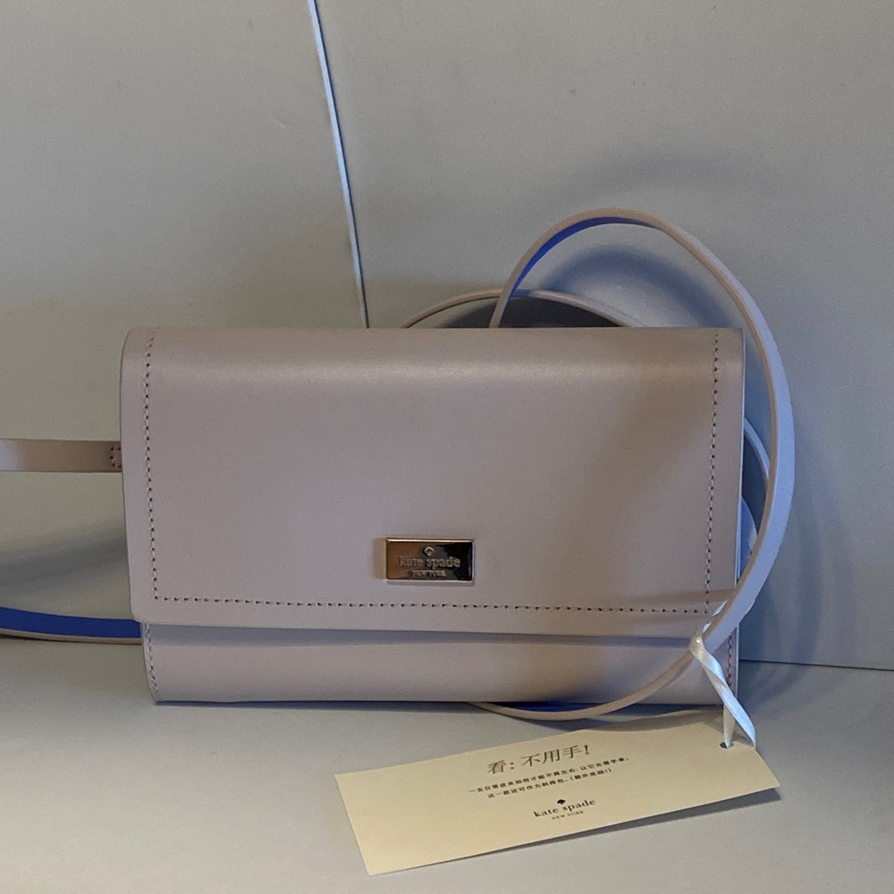 Kate Spade Beige and Blue Winni Crossbody Bag